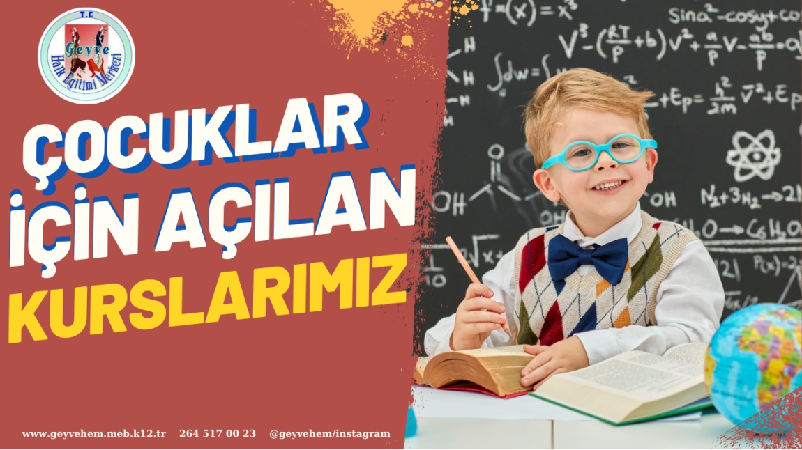 MERKEZİMİDE ÇOCUKLAR İÇİN AÇILAN KURSLARIMIZ